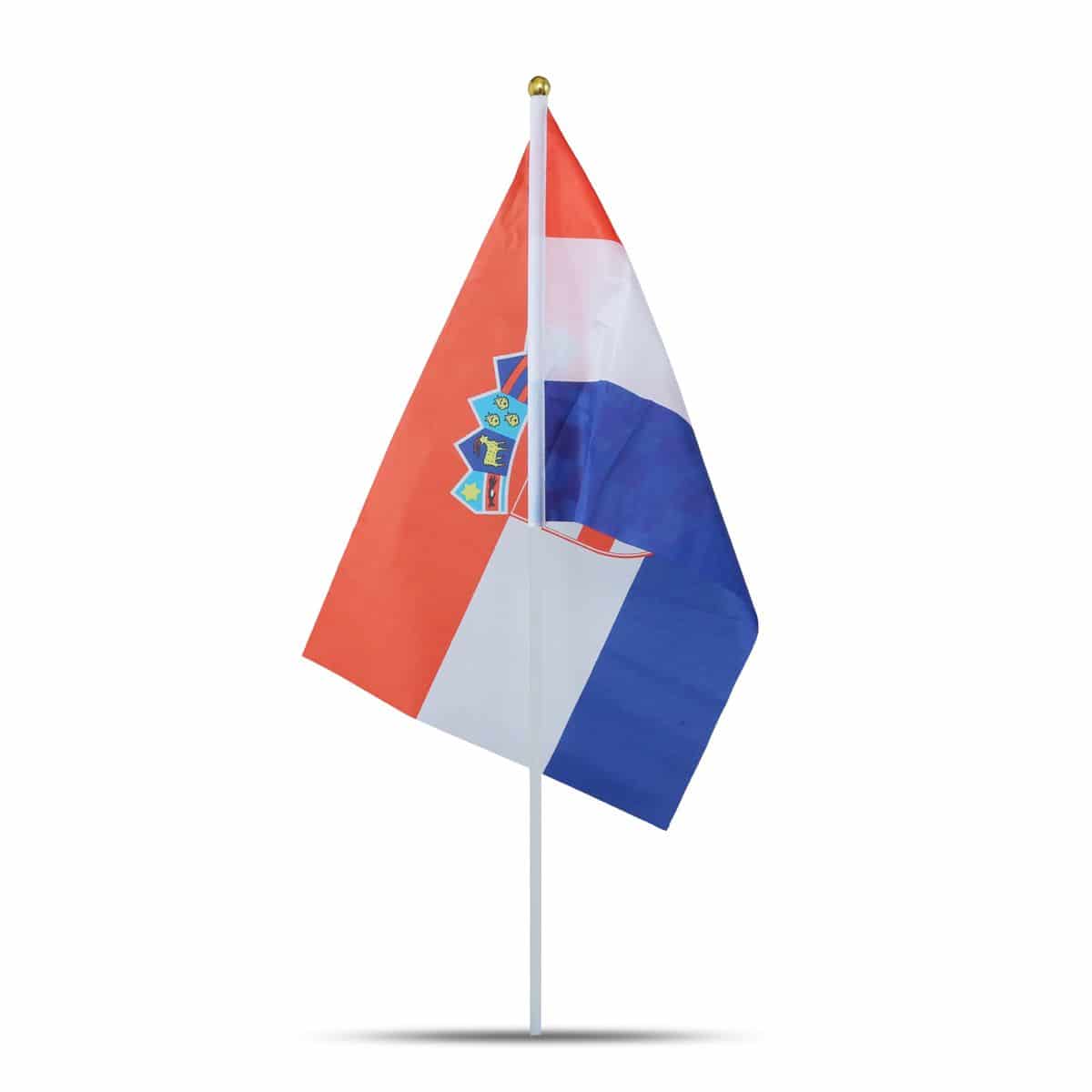 10er Set Fahne Flagge Winkfahne "Kroatien" Croatia Handfahne EM WM