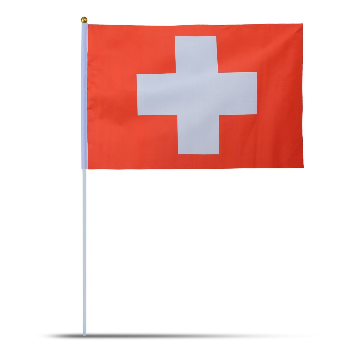10er Set Fahne Flagge Winkfahne "Schweiz" Switzerland Handfahne EM WM