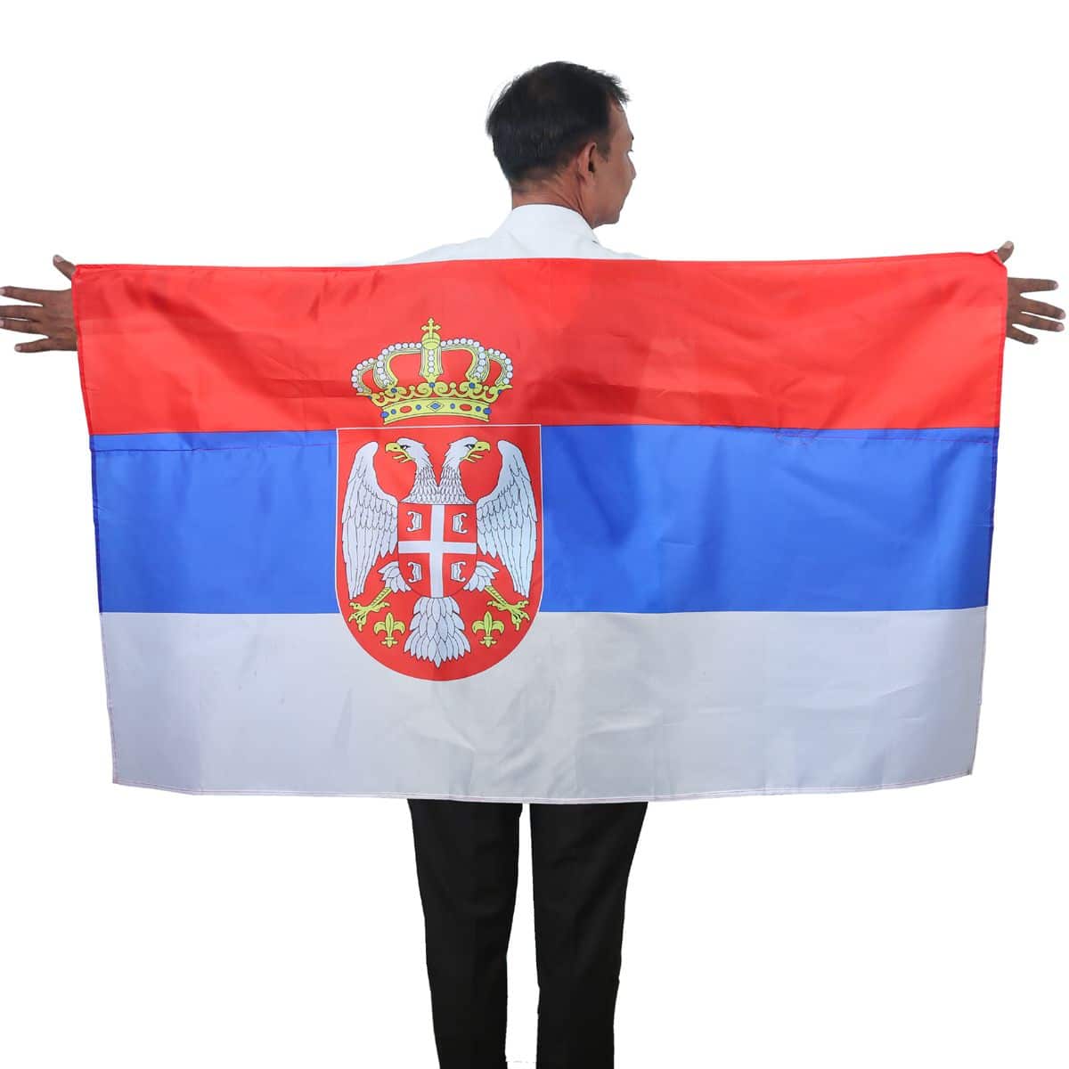 Fan Poncho "Serbien" Serbia Umhang Flagge Fußball WM Länder Cape