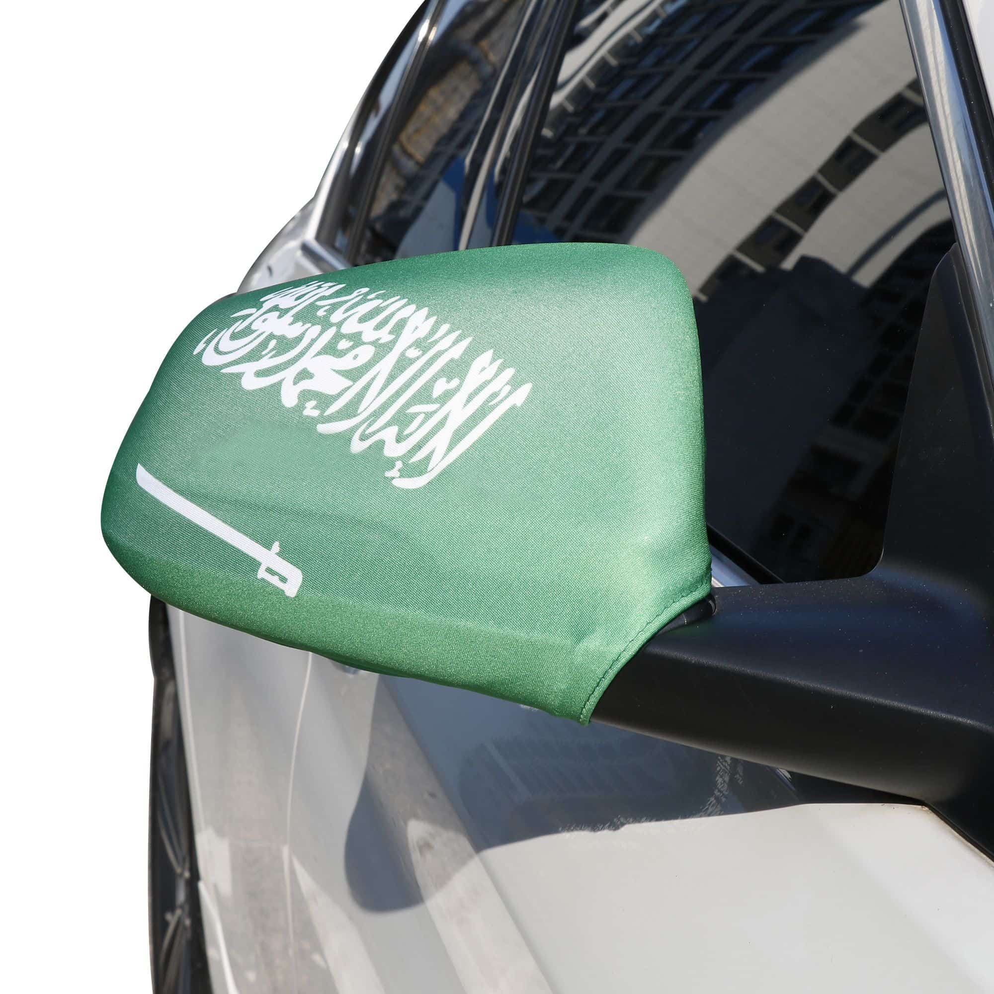 Auto Außenspiegel Fahne Set "Saudi-Arabien" Saudi Arabia Bikini Flagge EM WM