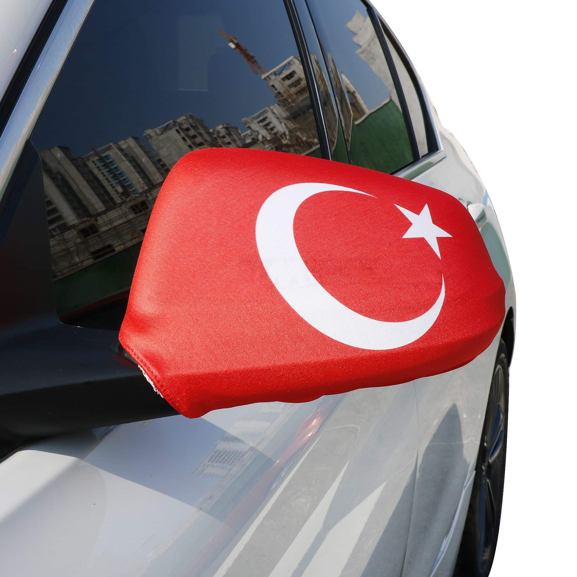 Auto Außenspiegel Fahne Set "Türkei" Turkey Türkiye Bikini Flagge EM WM