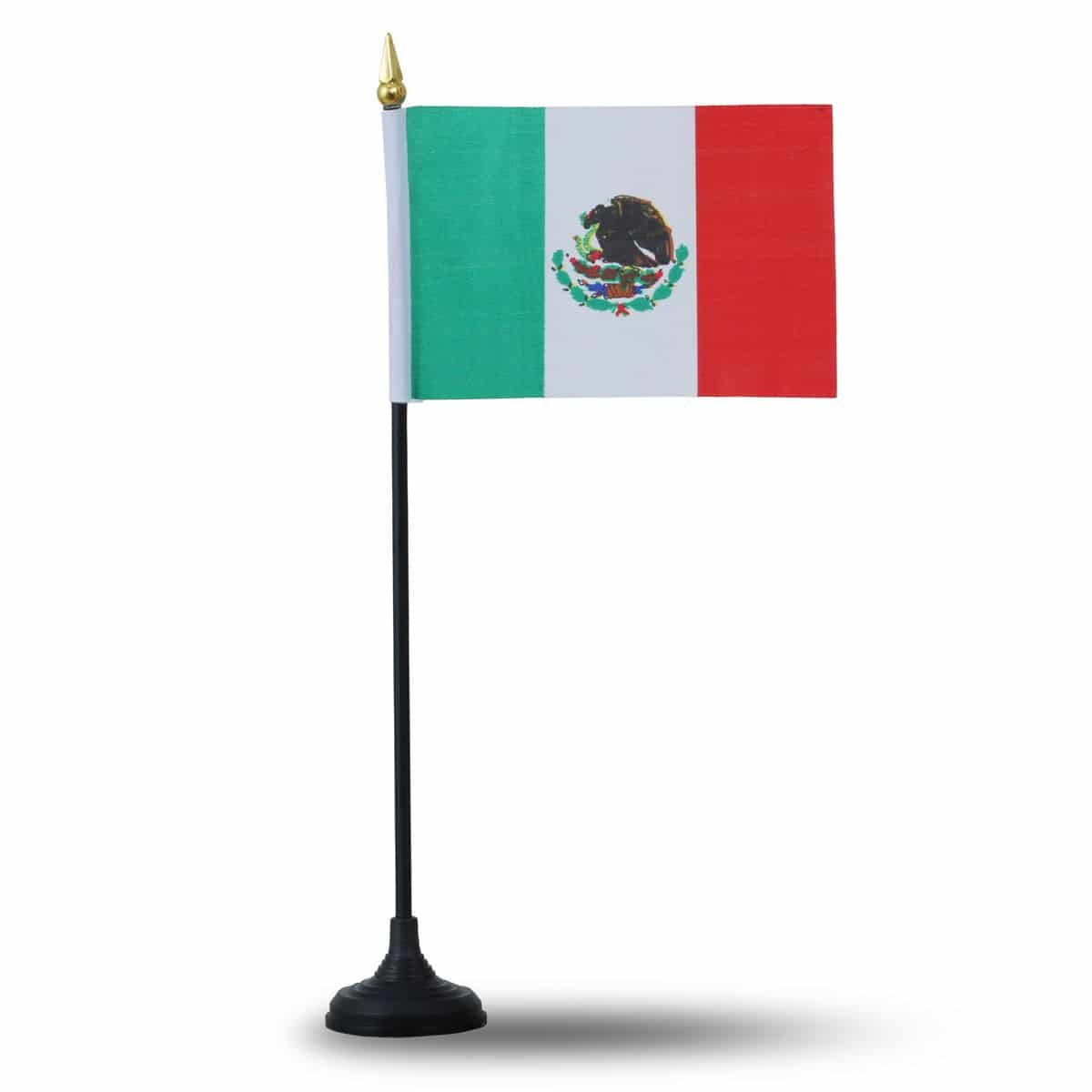 Mini Handfahnen mit Tischständer Fuß 10 Stück Set "Mexiko" Mexico EM WM Flaggen Fanartikel
