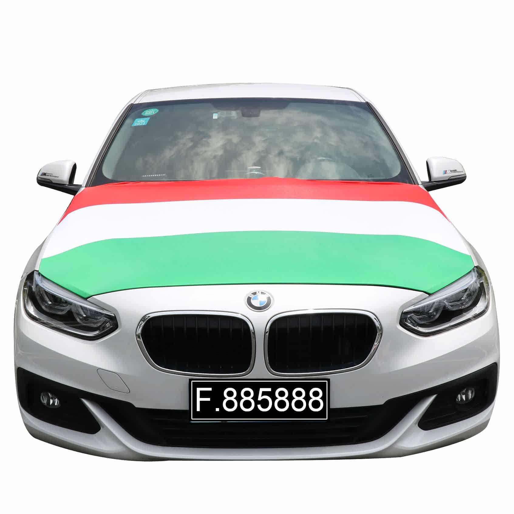 EM Fußball "Ungarn" Hungary Motorhauben Überzieher Auto Flagge Fahne