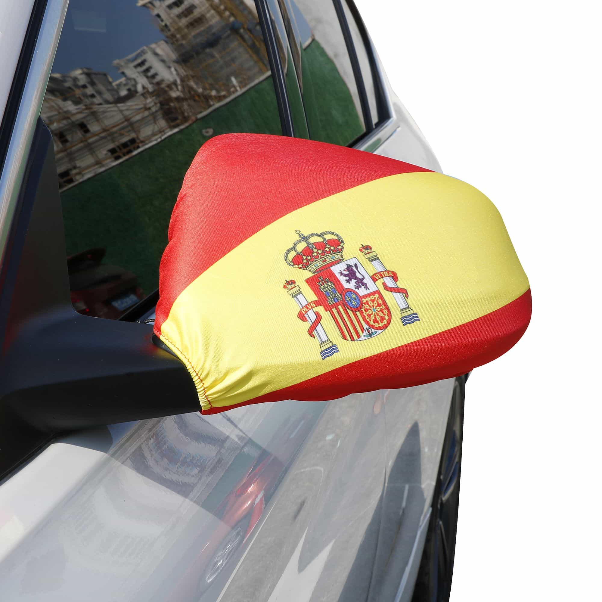 Auto Außenspiegel Fahne Set "Spanien" Spain Espana Bikini Flagge EM WM
