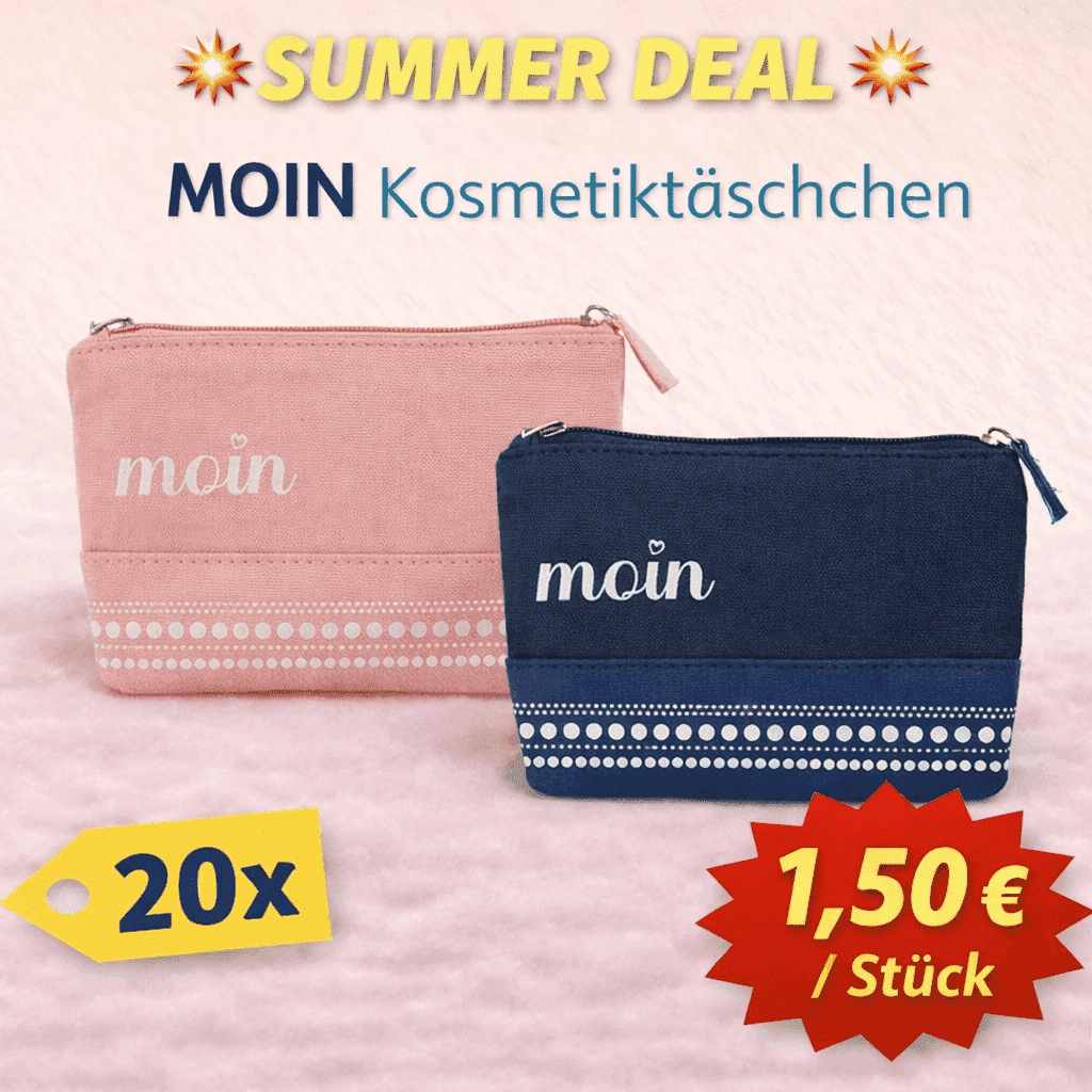 💥SUMMER DEAL: MOIN Kosmetiktäschchen 20er Pack – nur 1,50€ / Stück