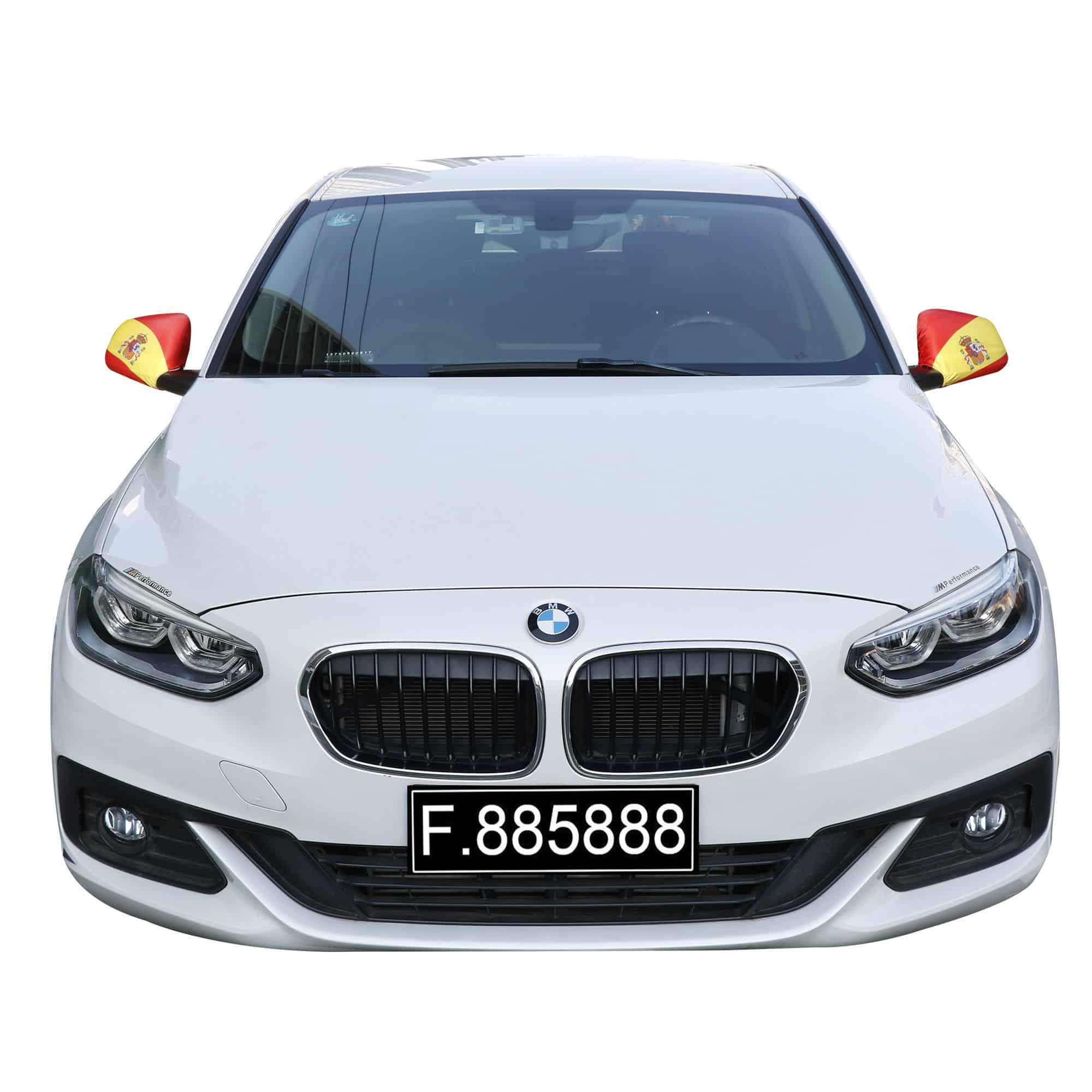 Auto Außenspiegel Fahne Set "Spanien" Spain Espana Bikini Flagge EM WM